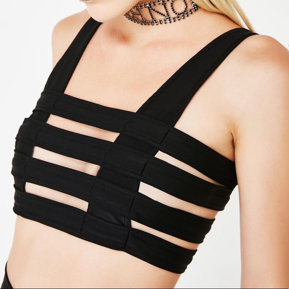 Five and Diamond Cage Bra from DollsKill